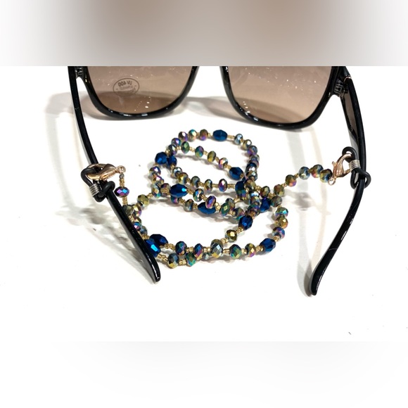 NWOT‼️ Don’t Lose Your Glasses! Iridescent Glasses Holders 12 in length Handmade - Picture 7 of 7
